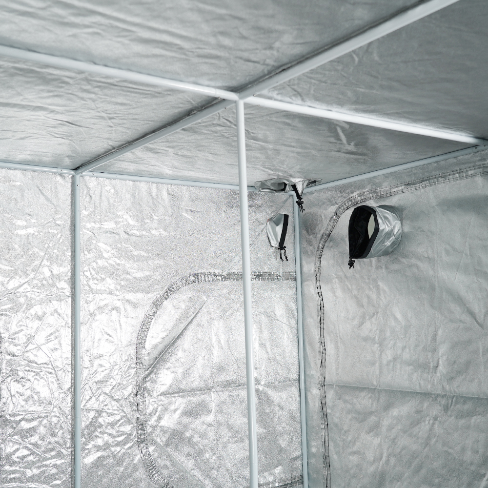 MEIJIU Hydroponics Indoor Grow 240x240X200CM 600D Grow Tent（with viewing window）