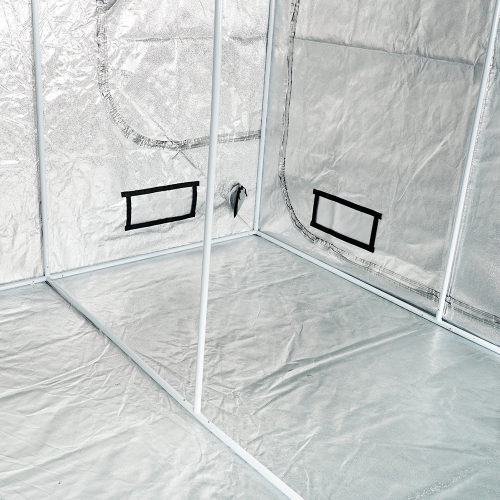 MEIJIU Hydroponics 240x240x200CM 600D Grow Tent Kit Grow Box