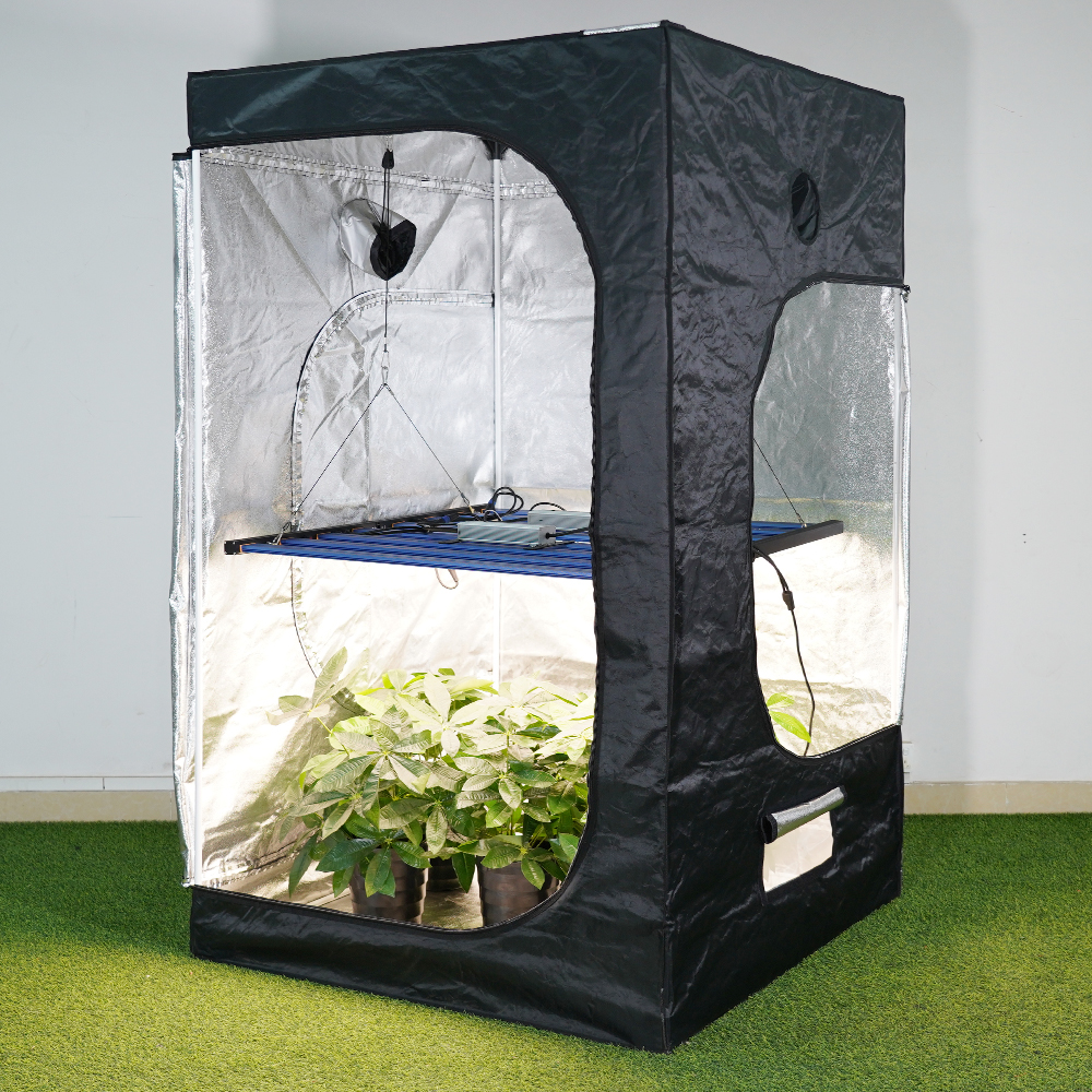 MEIJIU Hydroponics 120x120x200CM 600D Grow Tent Kit Grow Box