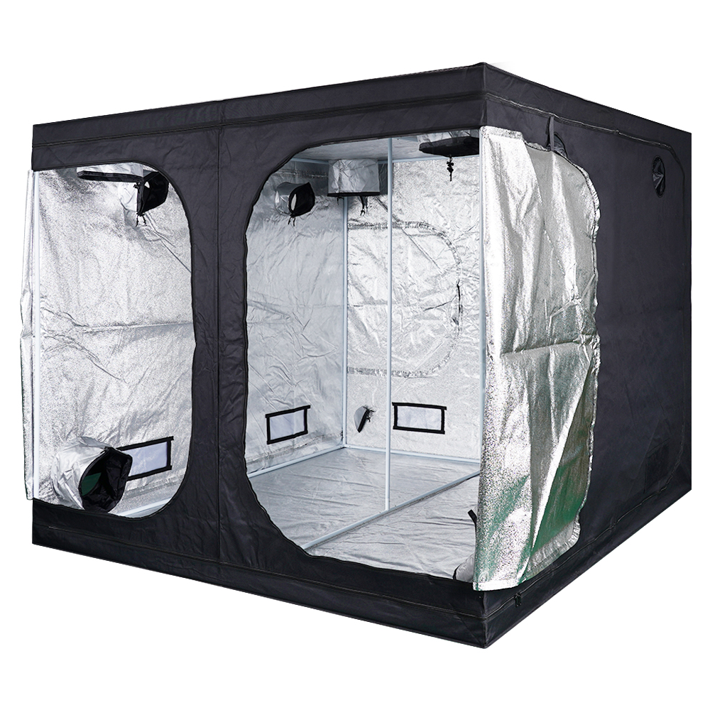 MEIJIU Hydroponics Indoor Grow 240x240X200CM 600D Grow Tent（with viewing window）