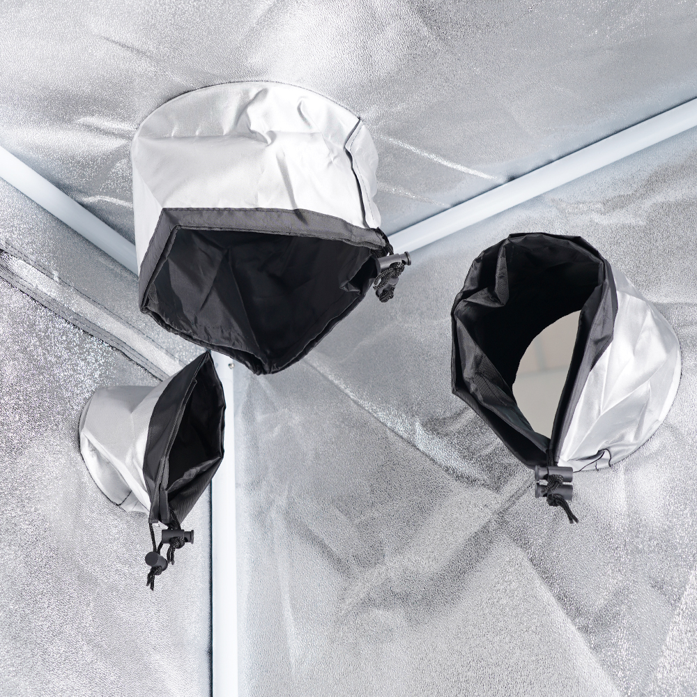 MEIJIU Hydroponics Indoor Grow 90x90x180CM 600D Grow Tent