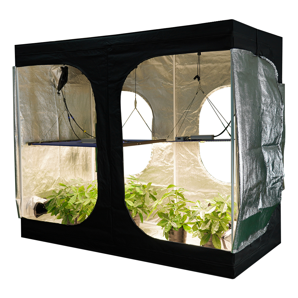 MEIJIU Hydroponics 120x240x200CM 600D Grow Tent Kit Grow Box