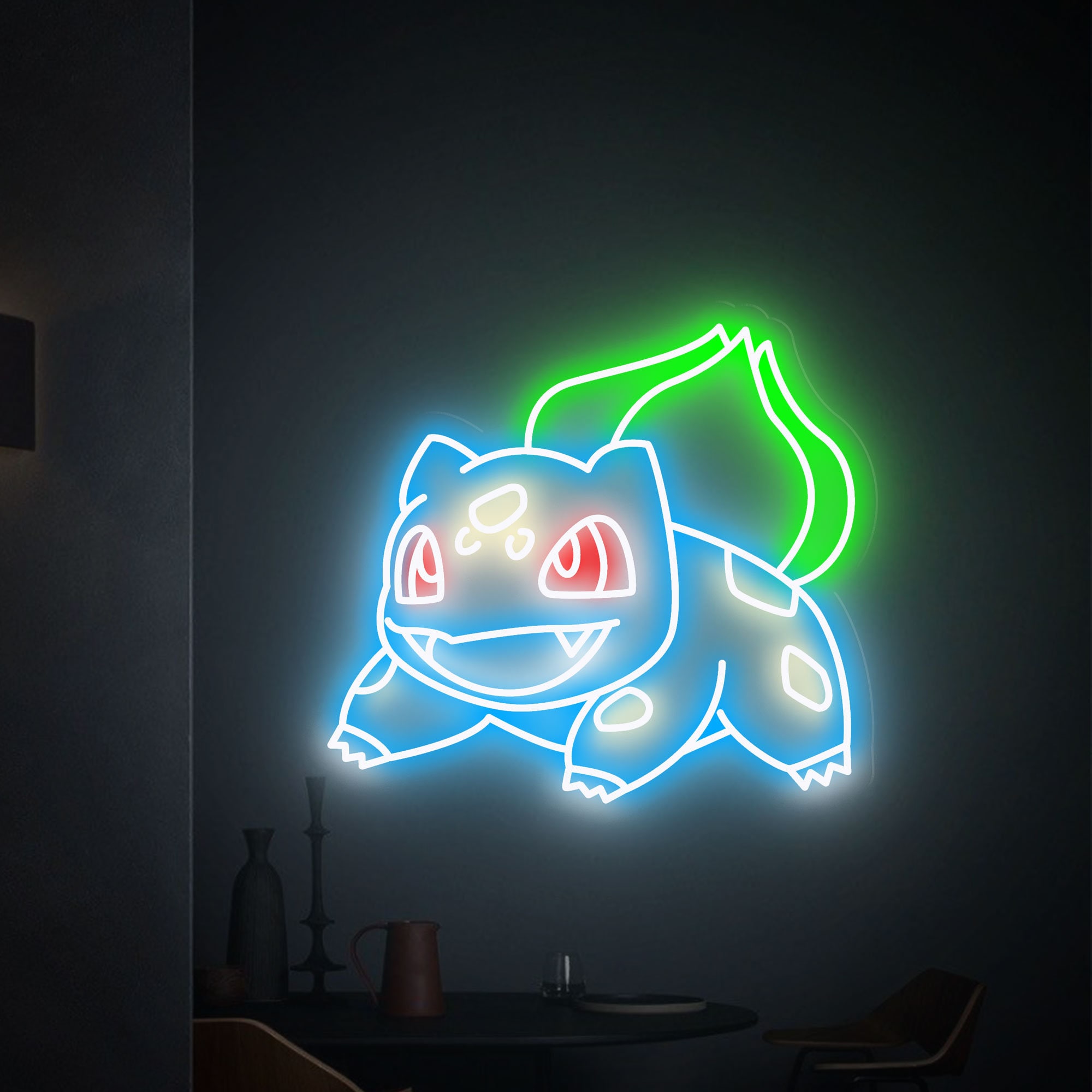 Custom Anime Neon Sign Bulbasaur Pokemon Neon sign led, Anime Manga Characters, Custom Neon Sign Fun Anime Present