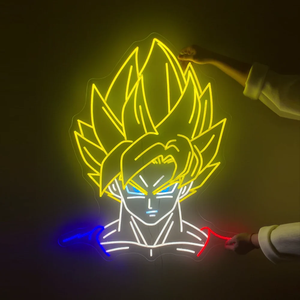 Custom Drangon Ball Neon Sign Goku B Neon Light Anime Neon Signs