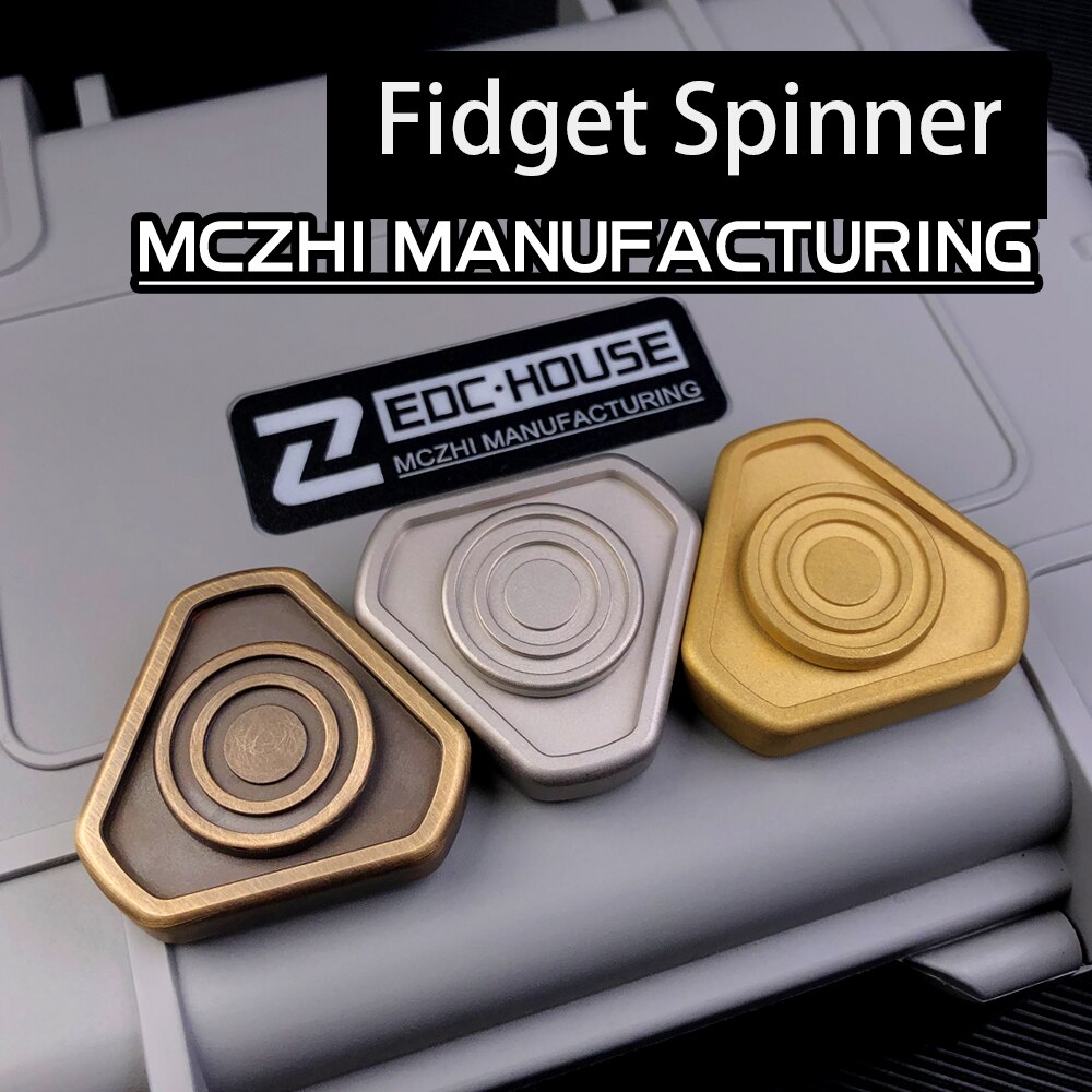 MCZHI Ergonomic Fidget Spinner Adult Children Leisure Decompression EDC Senior Gift Toy-metalfidget