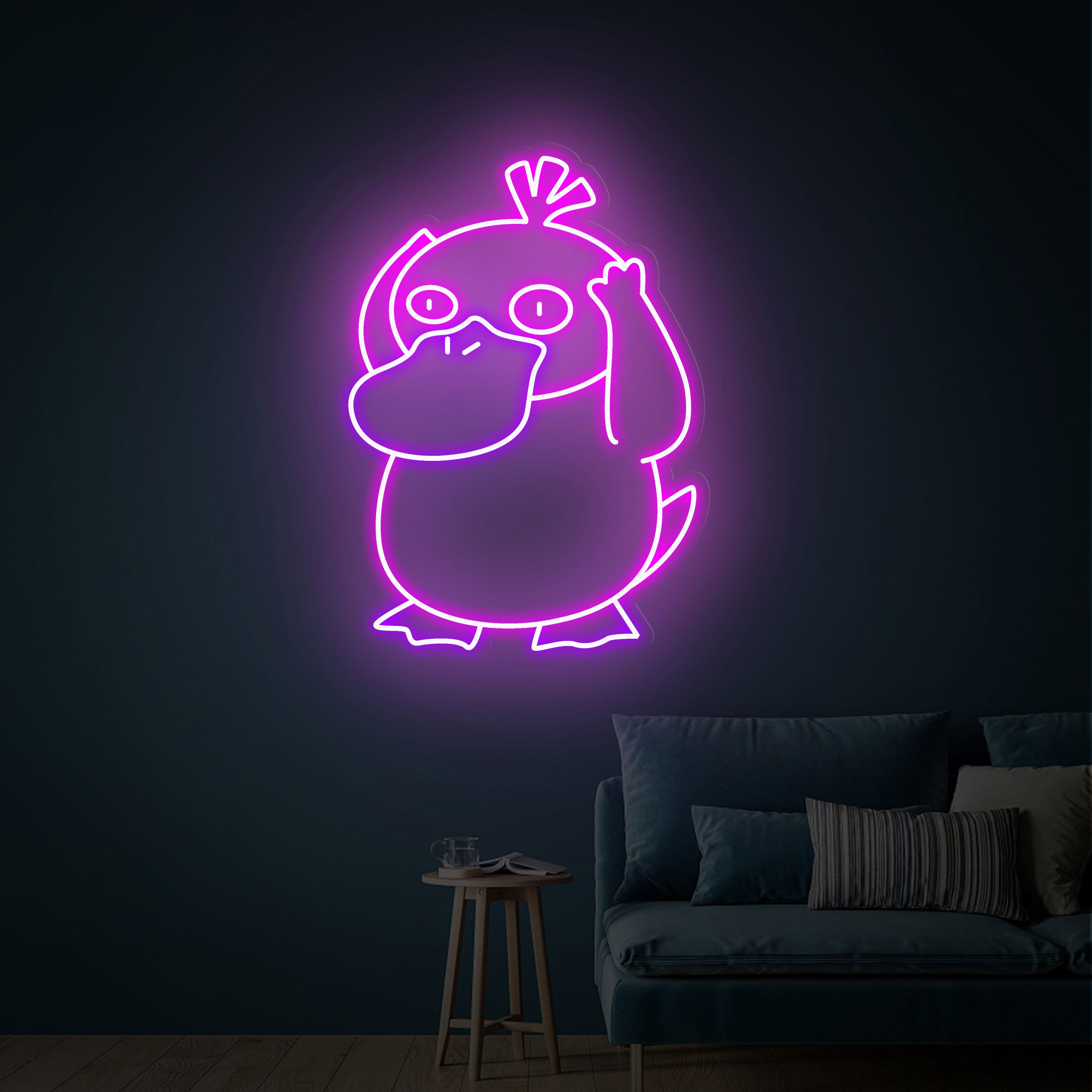 Anime Neon Sign Psyduck Neon Sign Psyduck Pokemon Animal Led Sign