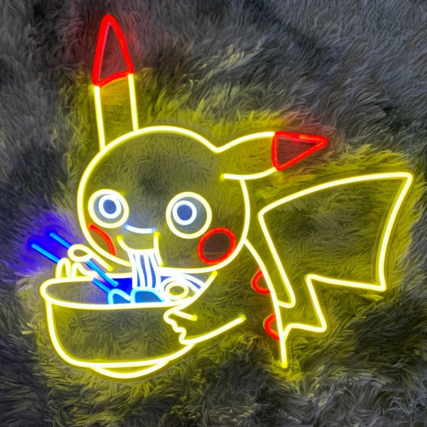 Eevee Pokemon Neon Sign, LED Light, Anime