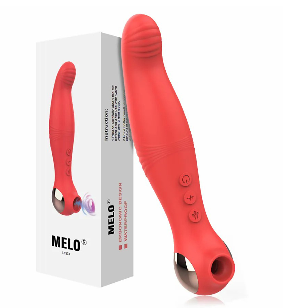 2 in 1 Sex Toy Suction Cup Vibrator Dual Headed Female Clitoral Stimulator Electric Breast Massager