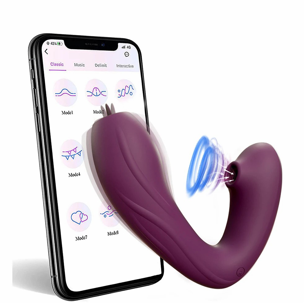 Female Dildo Vibrators Sex Toys Orgasmic Masturbators Tongue Licking G-Spot Stimulation App Remote Panty Vibrators