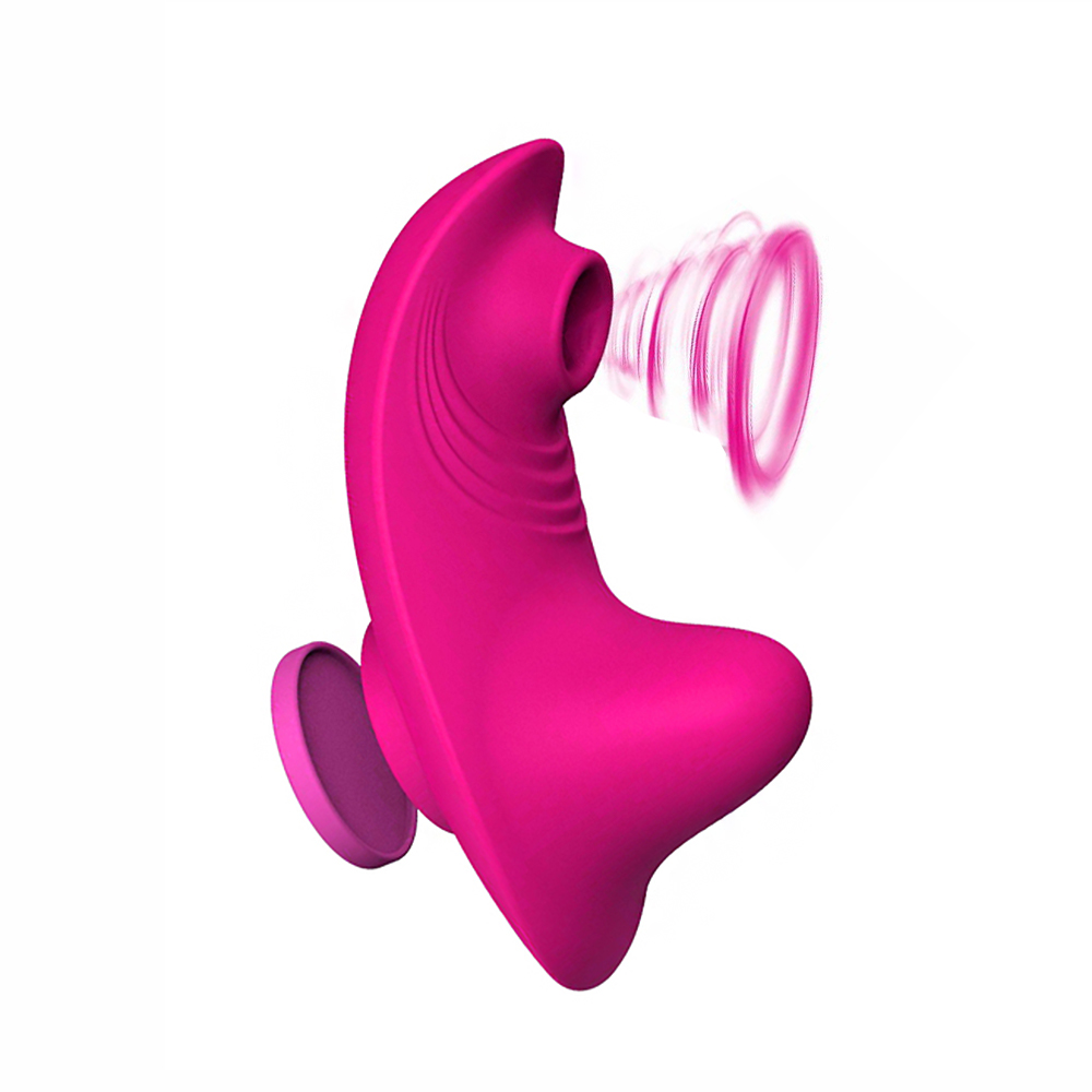 Wearable Sucking Vibrator 10 Modes Remote Control Suction Cup Vibrator Dual Motor Female Blowjob Toy