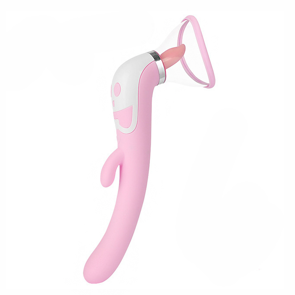 sucking blowjob vibrator nipples sucker clit stimulator dildo female sex toy
