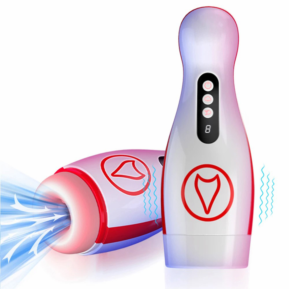 Automatic Male Masturbator Vibrating Blowjob Sucker Silicone Masturbation Cup Vibrator-Sevenleader