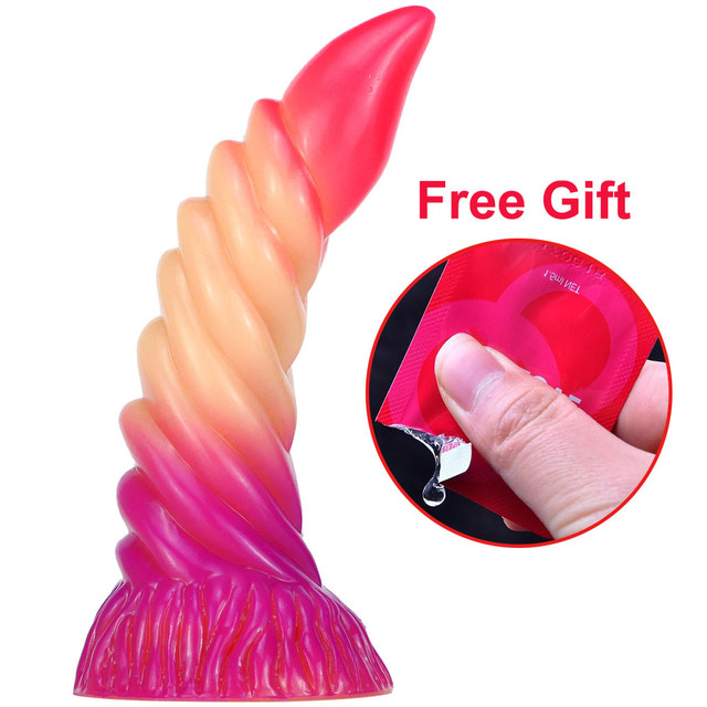 Red Dragon Spiked Dildo With Suction Cup Tiny Dog Fox Penis For Beginners Vagina Stimulate Silicone Anal Sex Toys Fetish Produc-Sevenleader