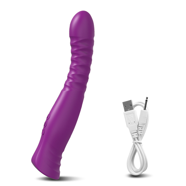 Vibrating Dildo G-spot Vibrator 10 Modes Thrust Vibrator Female Sex Toy Dildo Vibrator-Sevenleader