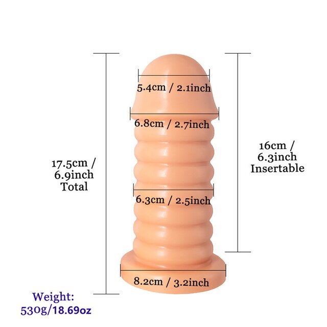 Crystal Transparent Thick Glans Female Masturbation Men Prostate Massager Anal Dilator-Sevenleader
