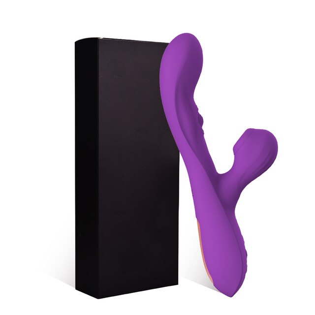 3 in 1 Clit Sucker Female Dildo Vibrator Tongue Clit Licking G-spot Stimulator Sex Toy-Sevenleader