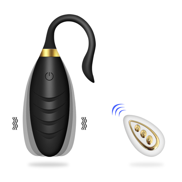 Vibrating Butt Bullet Plug G-spot Vibrator 10 Modes Rechargeable Waterproof Vibrating Egg Women Men Couples-Sevenleader