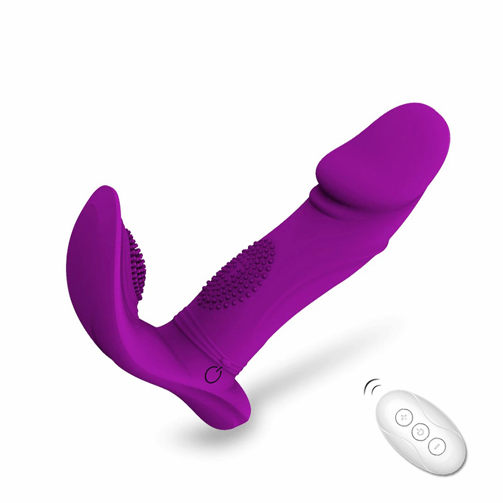 Women's Wearable Dildo Vibrator G-spot and Clitoris Stimulation 7 Modes Remote Control Vibrator Female Sex Toy Panty Vibrator-Sevenleader
