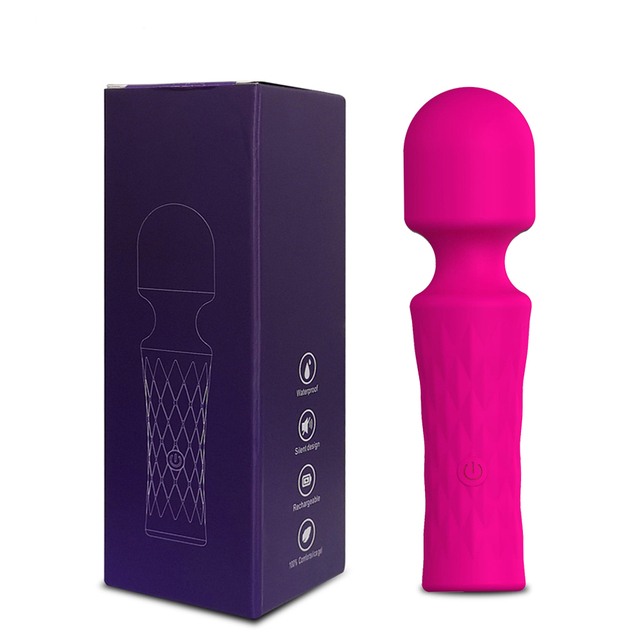 Mini Wand Clitoral Stimulator 10 Modes Female Vibrator Waterproof and Rechargeable Massager for Female Sex Toys-Sevenleader