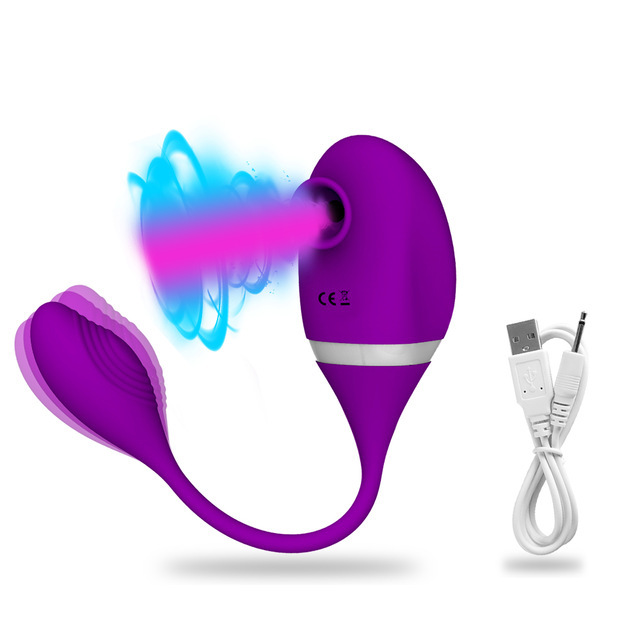 Vibrating Eggs Clit Sucking Vibrator G-spot Vibrator Female Sex Toys Clit Stimulator with 7 Suction Powers and 10 Vibration Modes-Sevenleader