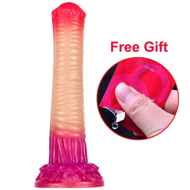 Big Animal Horse Penis Soft Silicone Dildo Color Suction Cup Anal Sex Toys for Men and Women Couples-Sevenleader