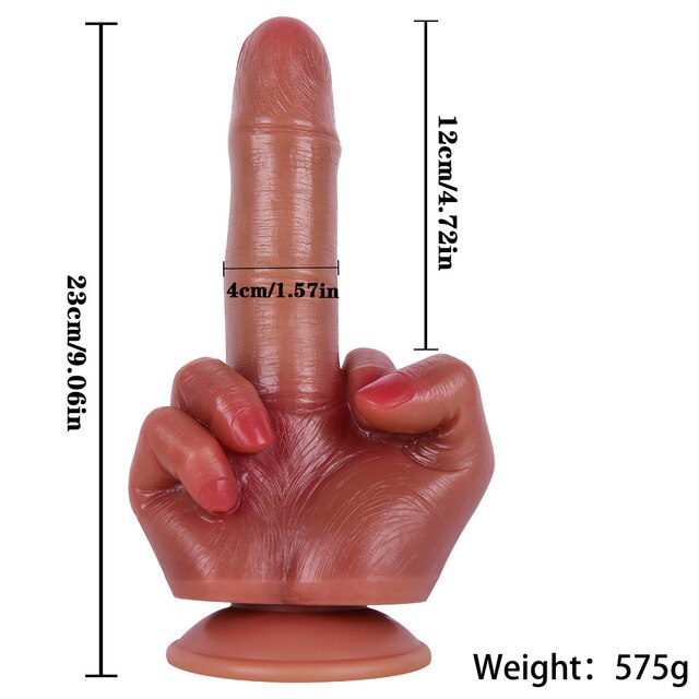 big finger dildo masturbation device adult sex toy male lesbian silicone monster dildo prostate massager anal sex toy-Sevenleader