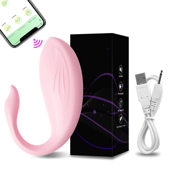 App Bluetooth Clitoral G-spot Vibrator Remote Vibrator with 9 Vibration Modes Rechargeable Waterproof Clitoral Stimulator-Sevenleader