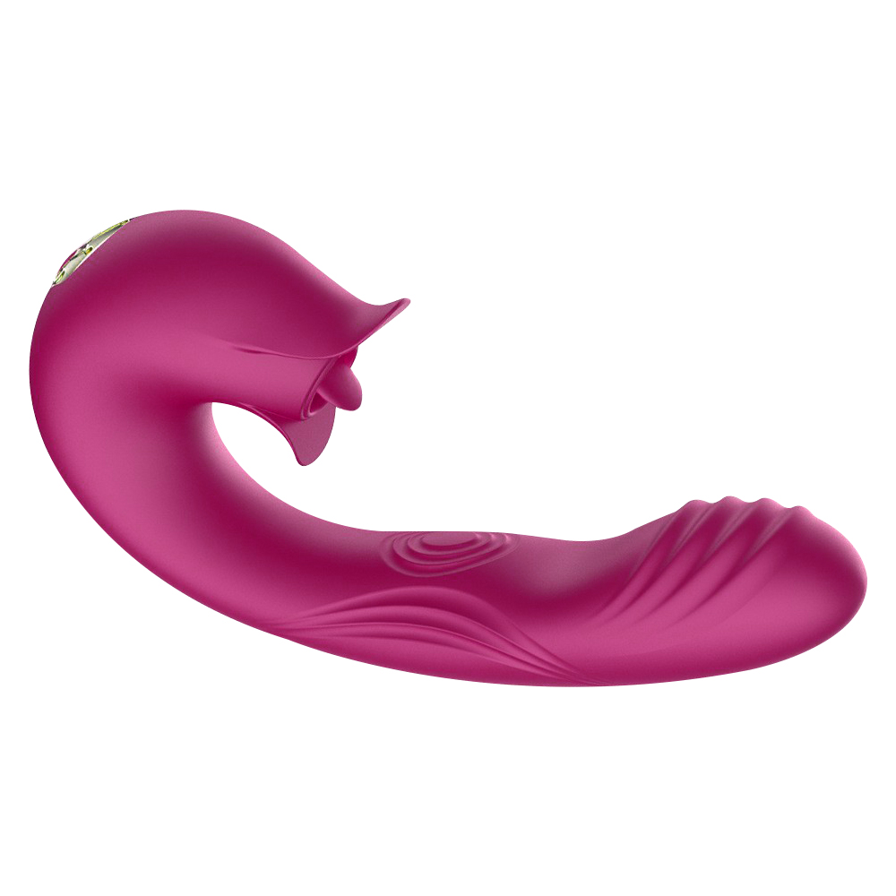 3 in 1 Clit Licking Vibrator G-Spot Slapping Vibrating Dildo Female Rechargeable-Sevenleader