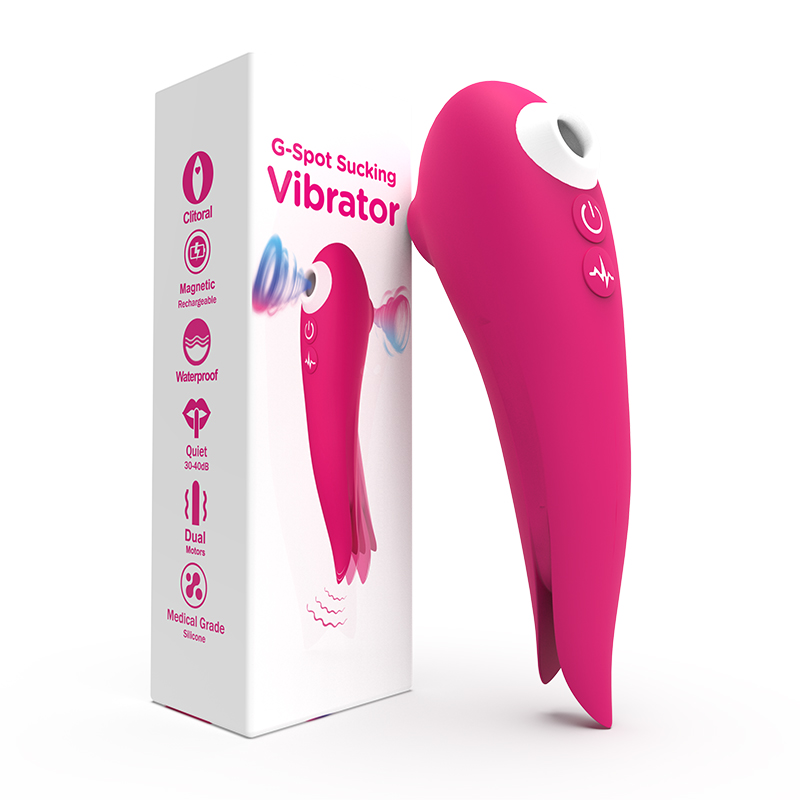 3 in 1 Female Sucking Vibrator Sex Toy Vibrating Suction Cup Oral-Clit Stimulator-Sevenleader