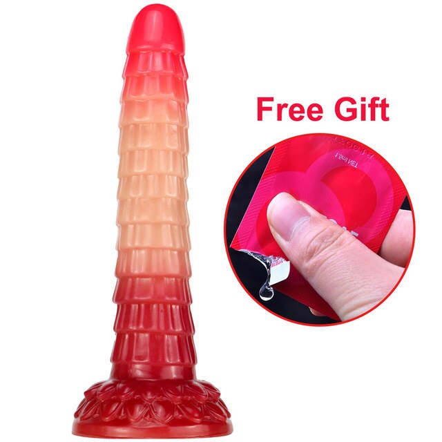Soft Realistic Dildo Suction Cup Sex Toys Female Male Big Cock Anal-Sevenleader