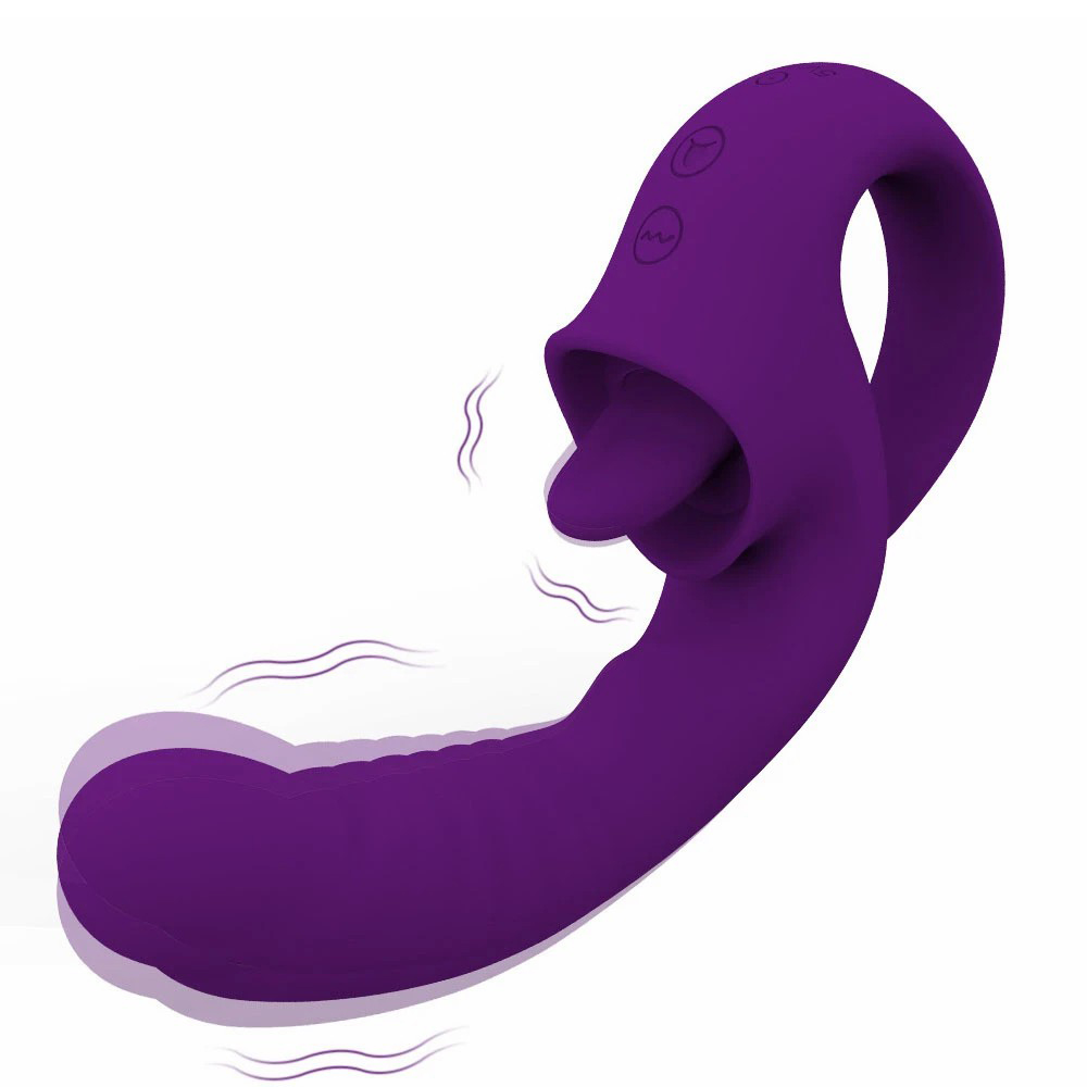 Female Tongue Licking Vibrator 10 Speed Vibrator Blowjob Clit Licking Clit Stimulator Female Masturbation Sex Toy