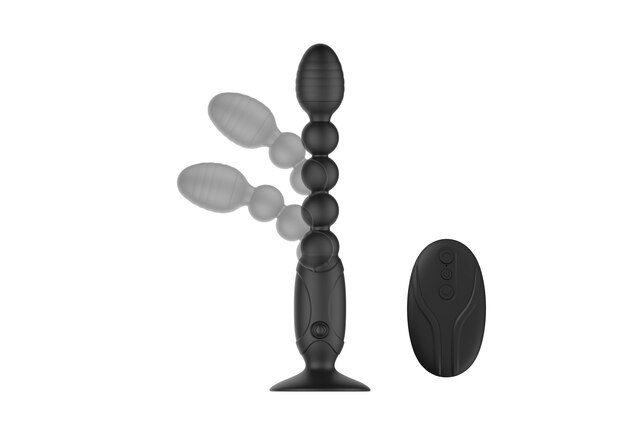 Wireless Remote Control Anal Bead Vibrator Bendable Vagina G-spot Stimulator Female Adult Sex Toy-Sevenleader