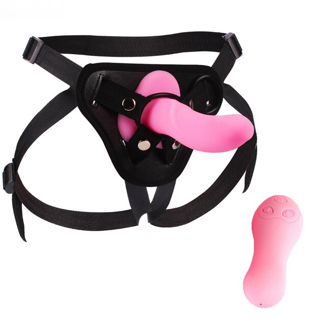 10 speed vibrating strap on dildo vibrator panties for women lesbian sex bondage dildo strap-Sevenleader