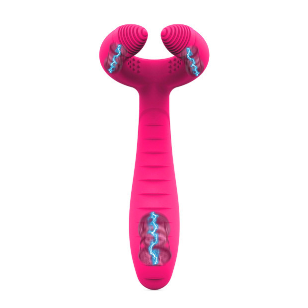 Wearable Vibrator Couple Sex Toy with 3 Powerful Motors Cock Ring and G-spot Vibrator with 7 Modes Couple Toy-Sevenleader