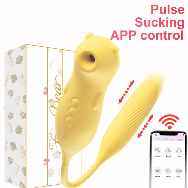 10 Modes Bluetooth Female APP Wireless Control Vibrator Clitoral Stimulator Nipple Sucker Sex Toys for Couples-Sevenleader