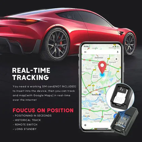 MINI MAGNETIC REAL-TIME CAR GPS TRACKER & VOICE RECORDER