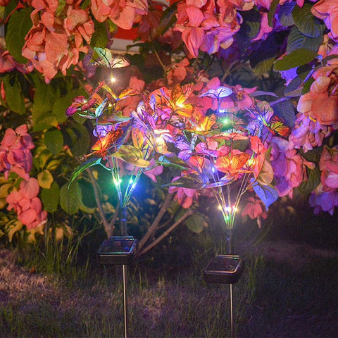 2022 Update Outdoor Solar Butterfly Stake Lights
