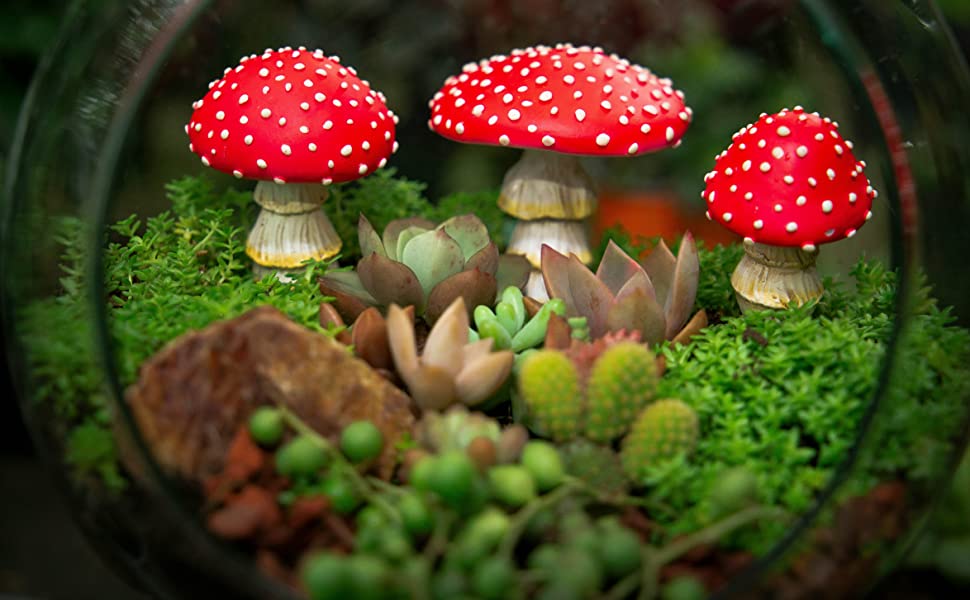 mushroom garden decor