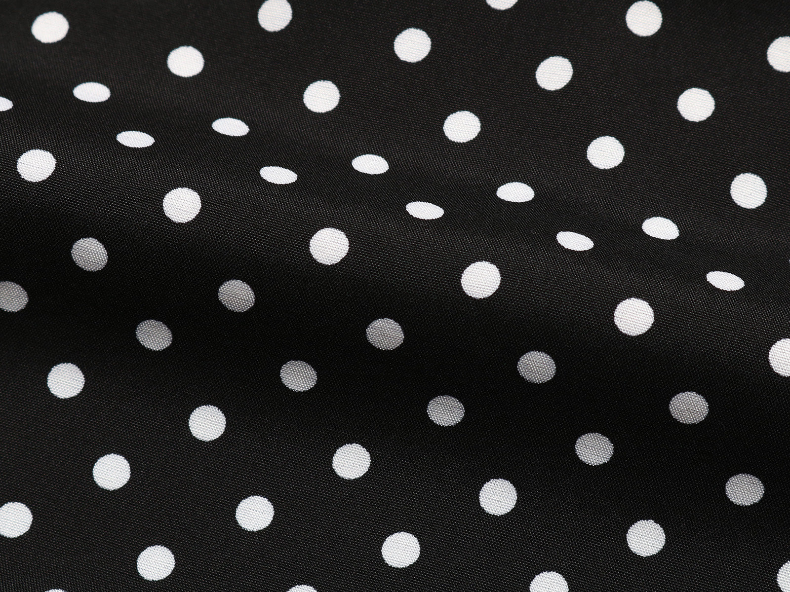 Black White Polka Dot Midi Dress