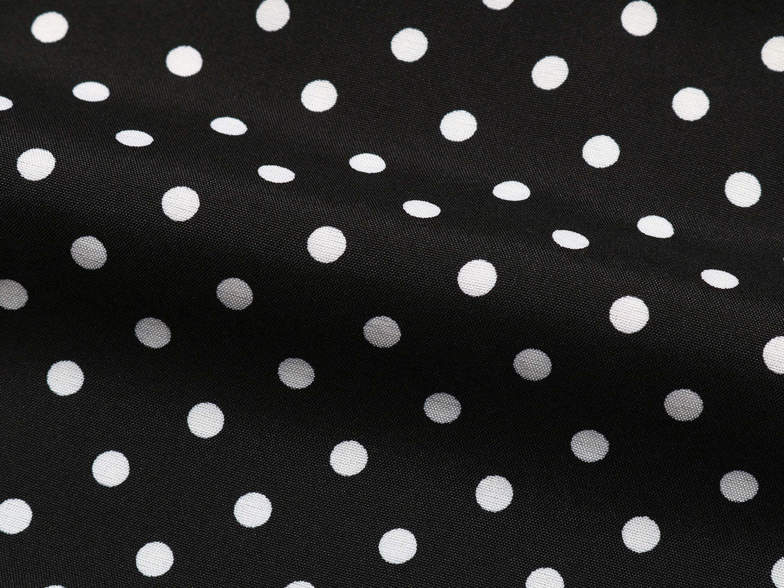 Black White Polka Dot Midi Dress