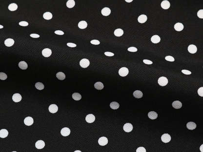 Black White Polka Dot Midi Dress