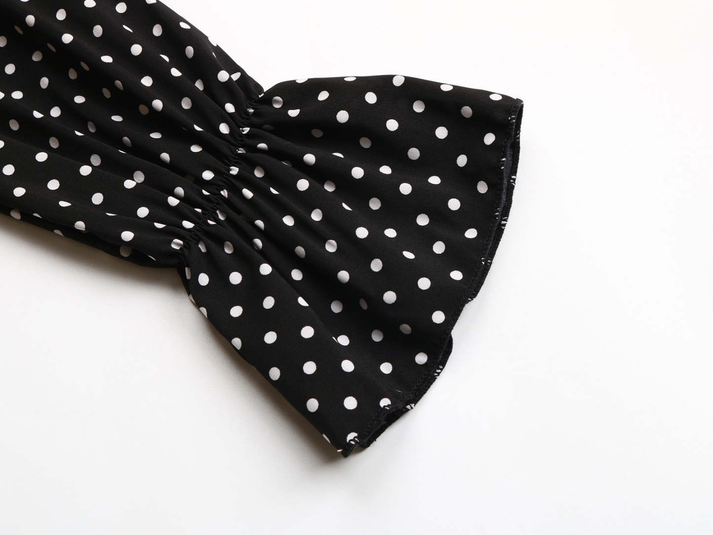 Black White Polka Dot Midi Dress