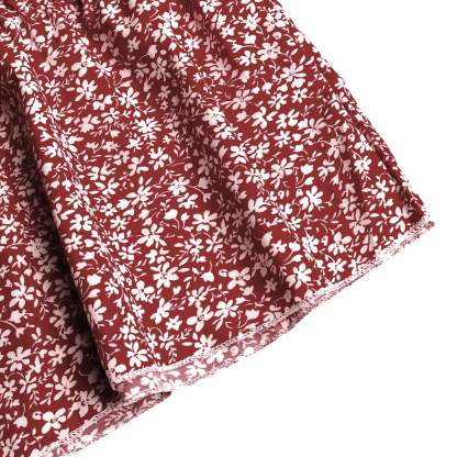 Ruffle Shoulder Smocked Midi Dress