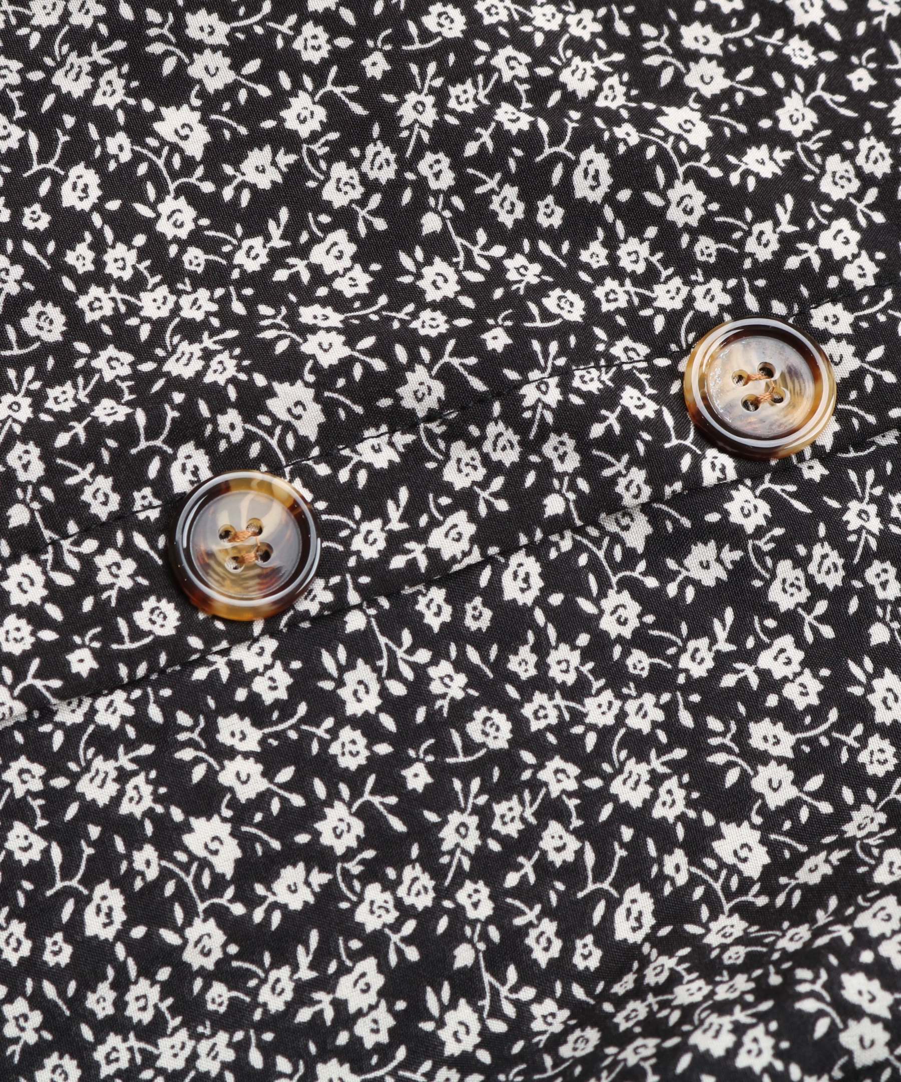 Black Floral Side-Slit V-Neck A-Line Midi Dress