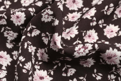 Ditsy Floral Shirred Flounce Sleeve Ruffle Hem Midi Dress