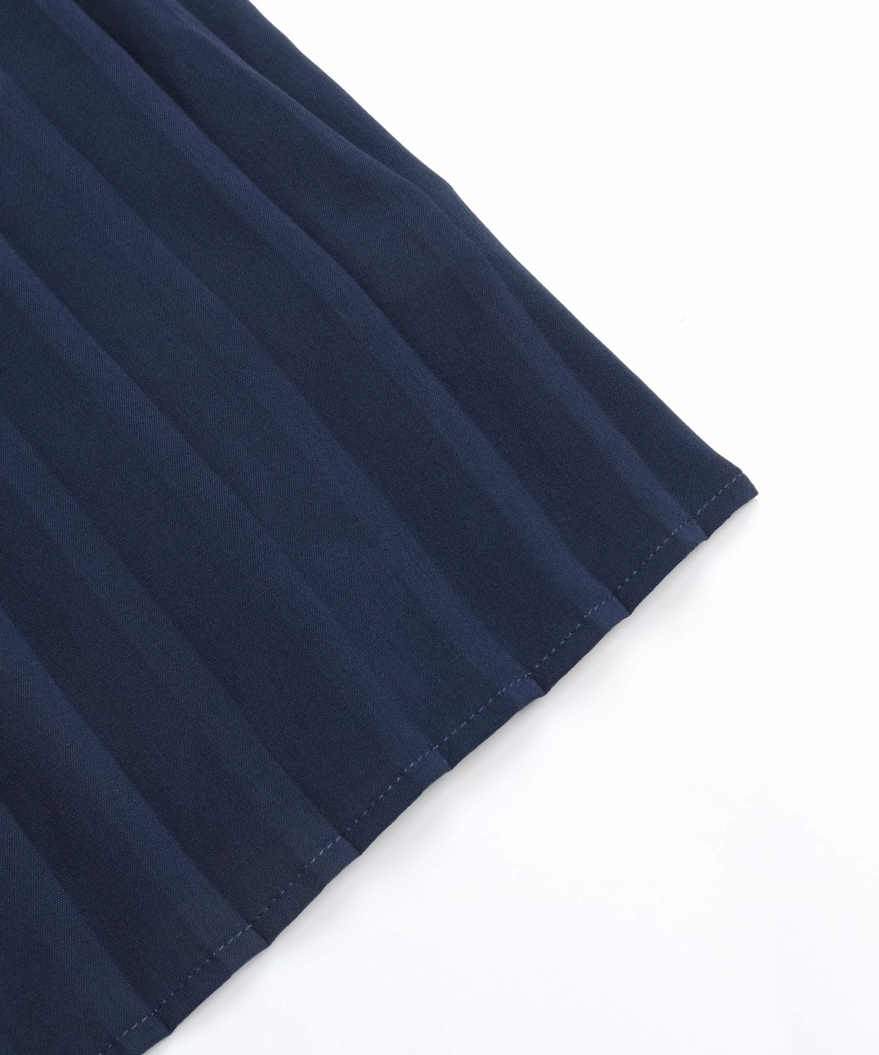 Guipure Lace Panel Split Sleeve Pleated Hemm Belted Midi Dress