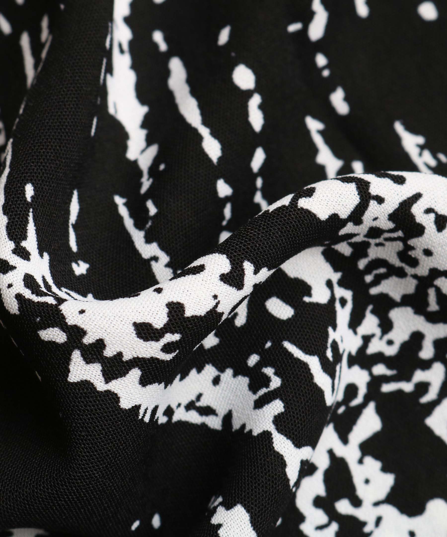 Allover Print Button Front Belted Shirt MidiDress