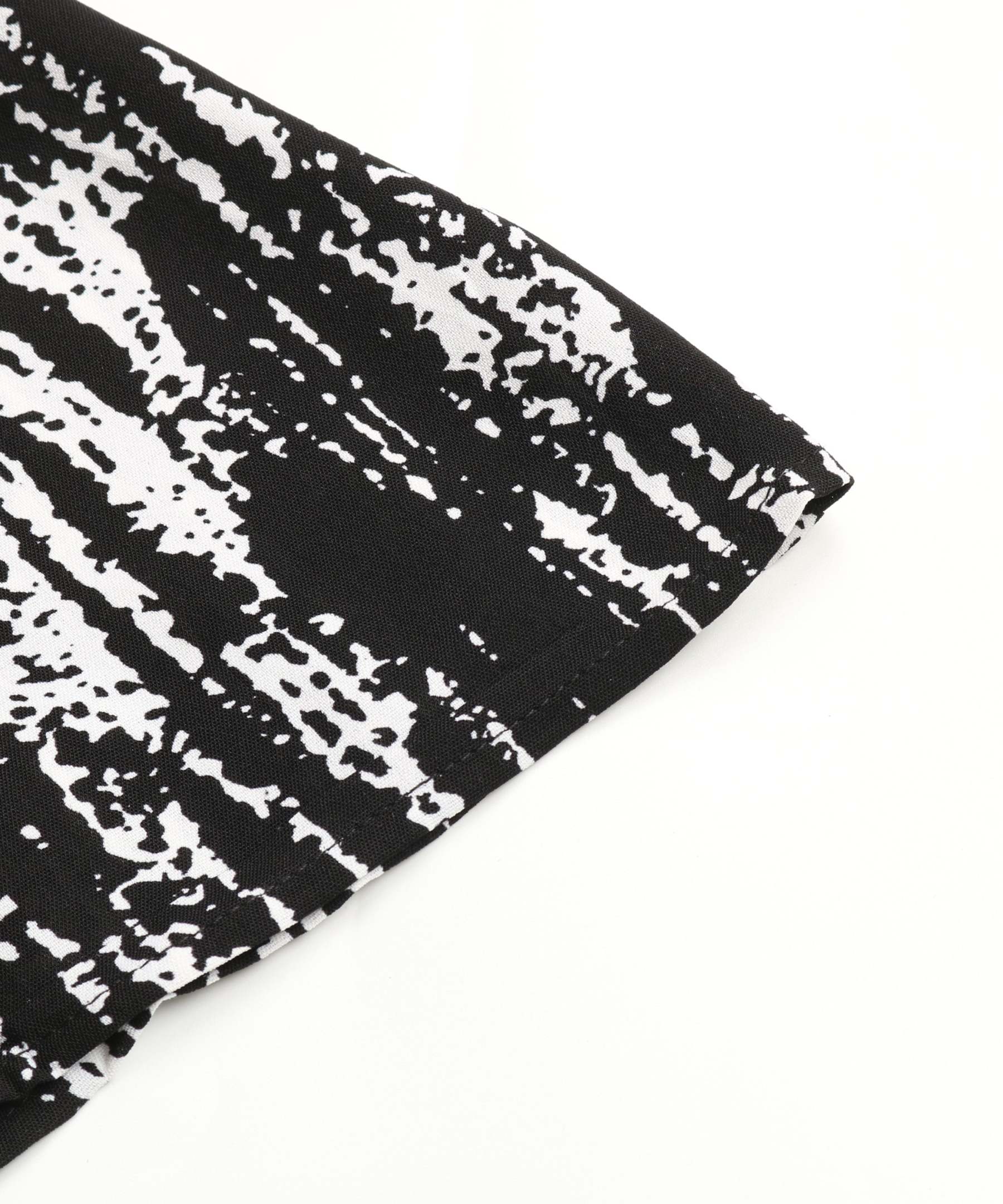 Allover Print Button Front Belted Shirt MidiDress