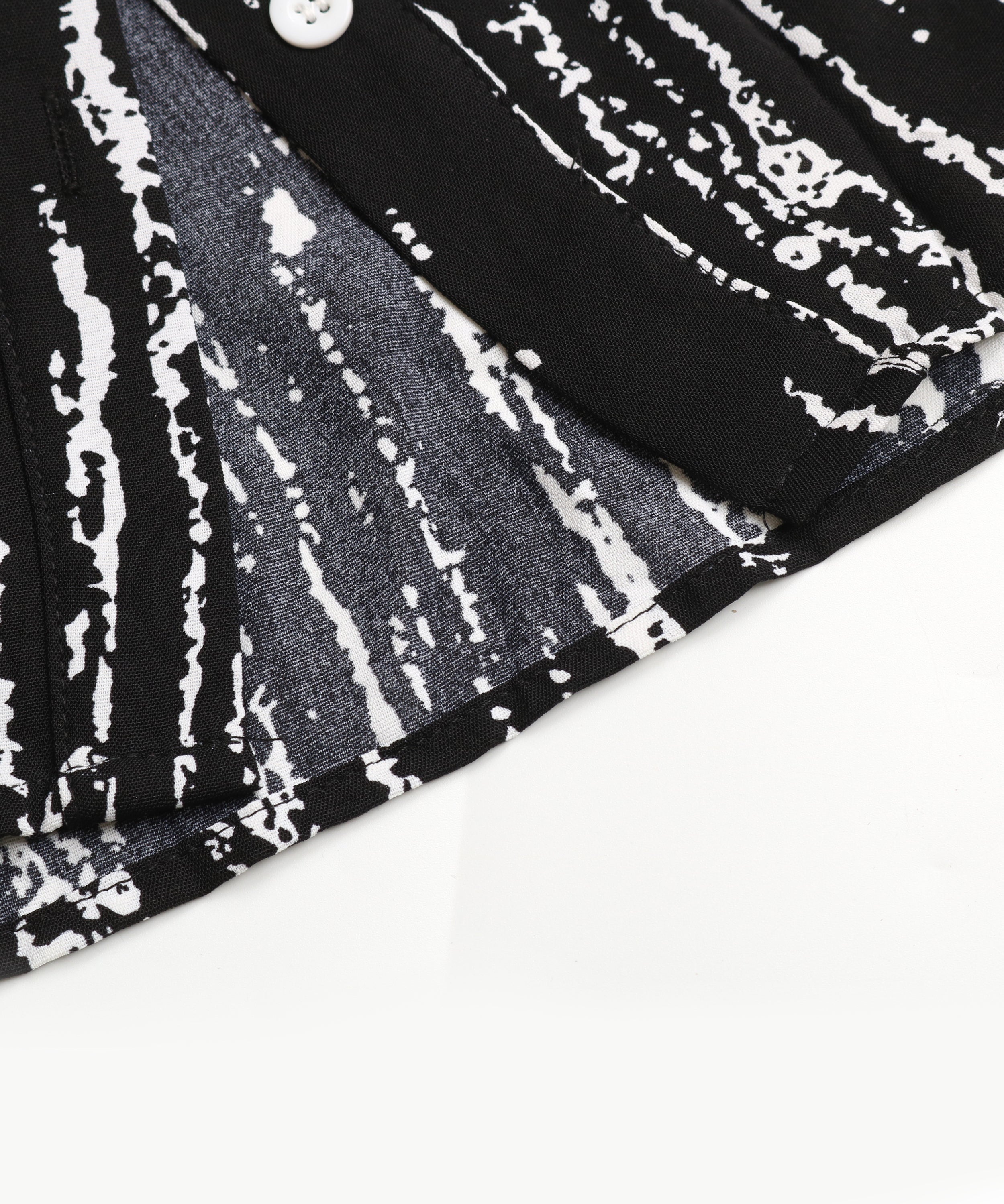 Allover Print Button Front Belted Shirt MidiDress