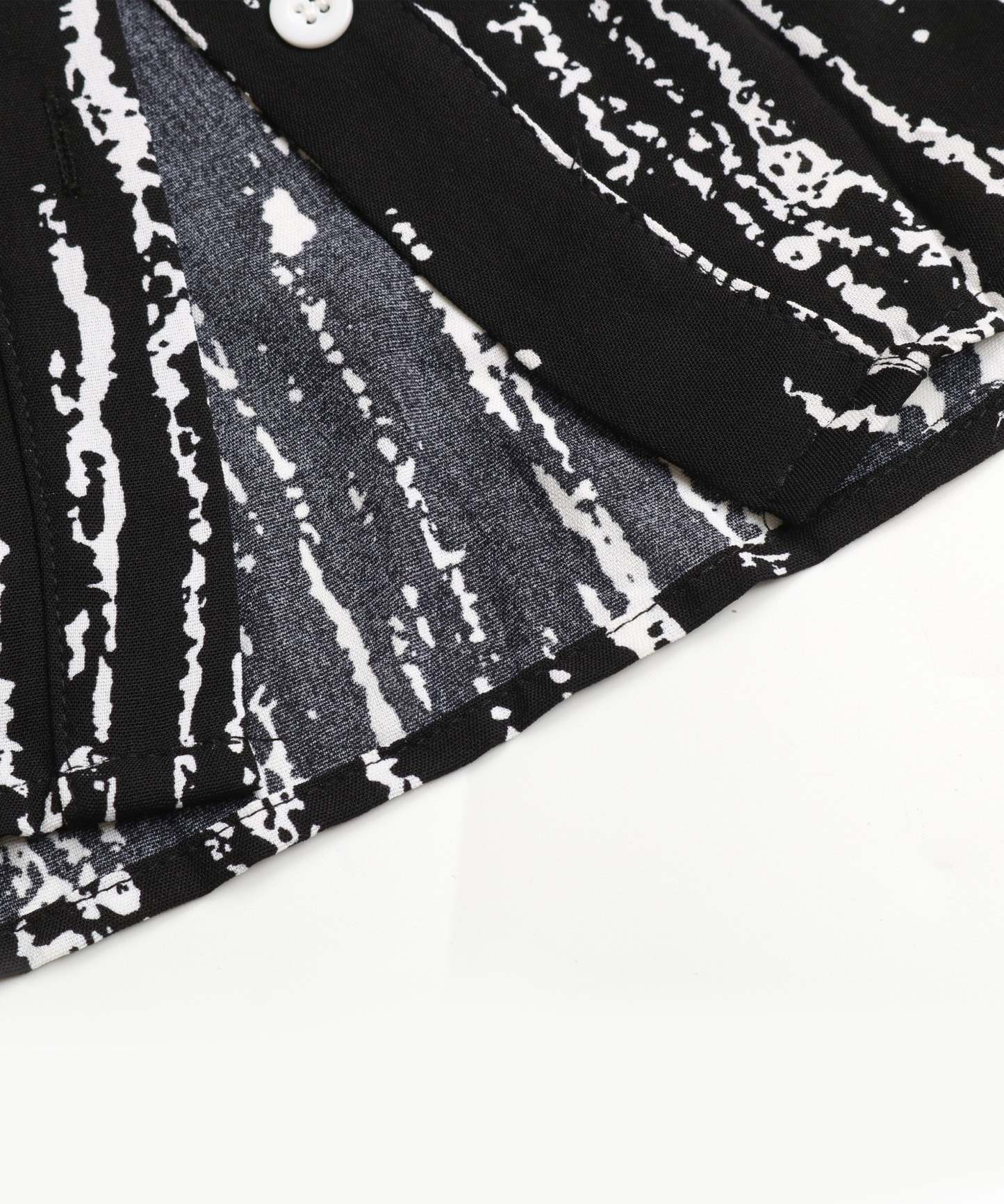 Allover Print Button Front Belted Shirt MidiDress